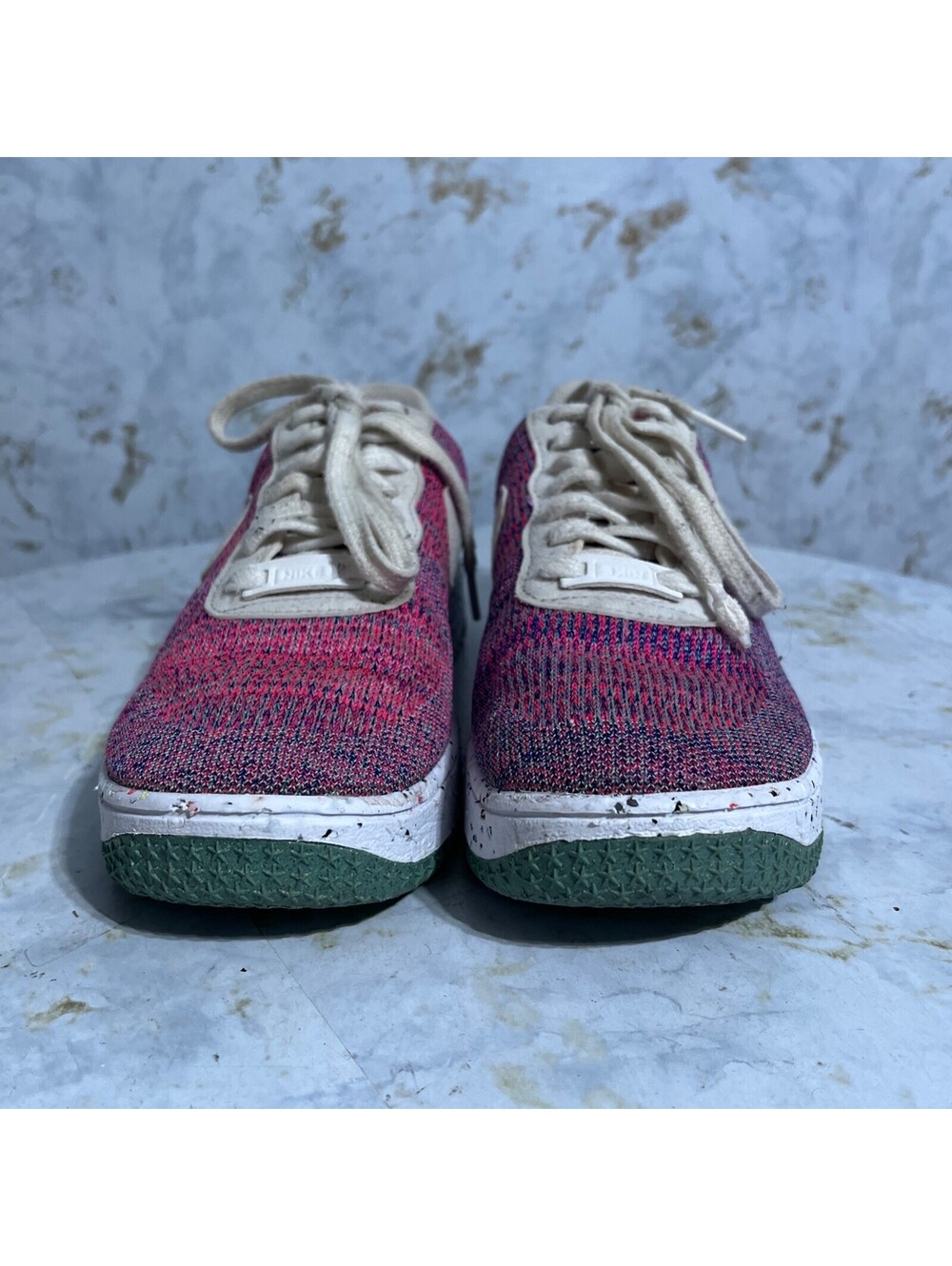 Nike Air Force 1 Crater Flyknit Womens Sz 7.5 Shoes Pink Purple Colorful Sneaker - Picture 2 of 14
